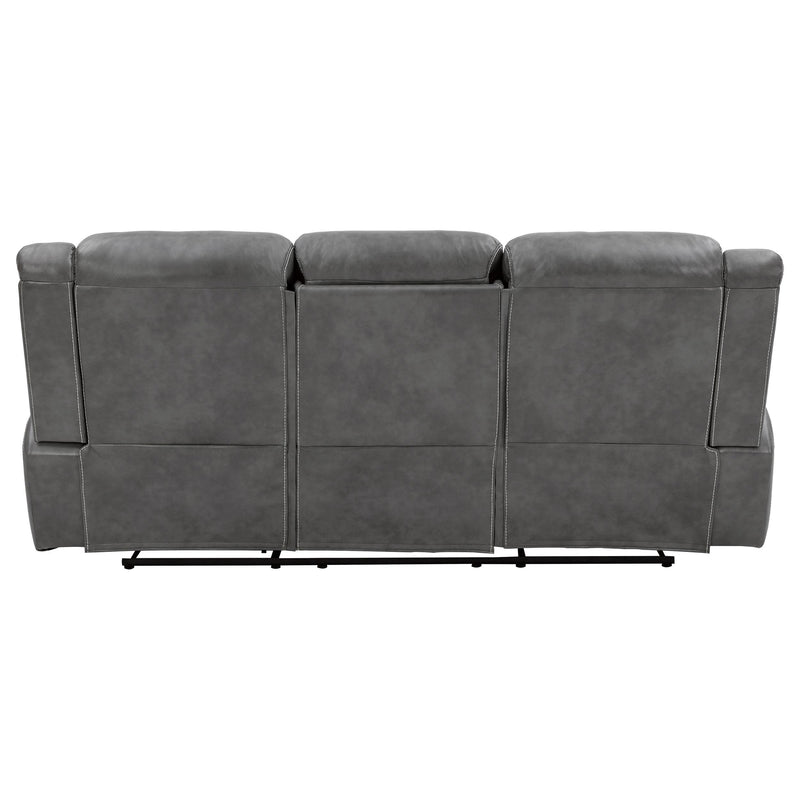 Conrad Upholstered Padded Arm Motion Sofa Grey - 650354