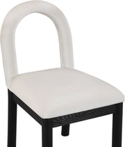 Conrad Velvet Upholstered Dining Chair in Cream - 11008Cream-C