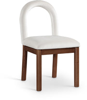 Conrad Velvet Upholstered Dining Chair in Cream - 11009Cream-C