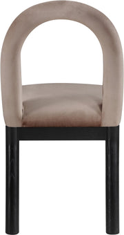 Conrad Velvet Upholstered Dining Chair in Taupe - 11008Taupe-C