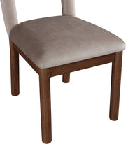 Conrad Velvet Upholstered Dining Chair in Taupe - 11009Taupe-C
