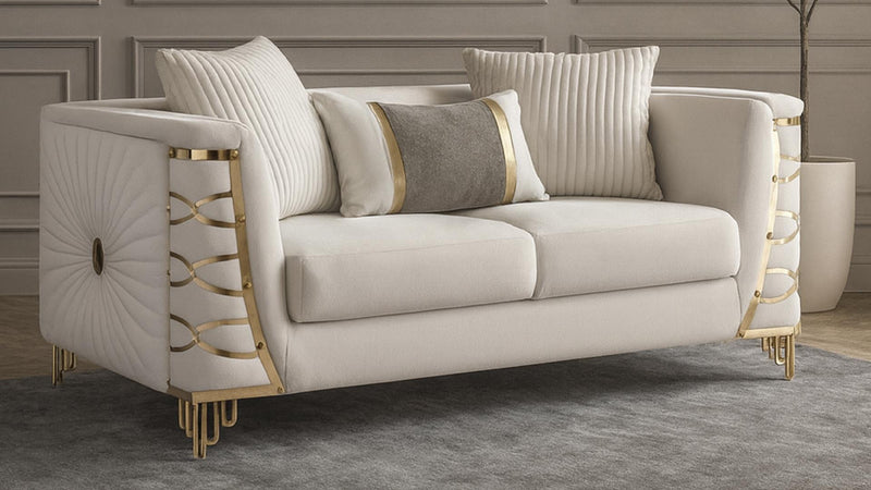 Contessa Loveseat Beige - Contessa Loveseat Beige