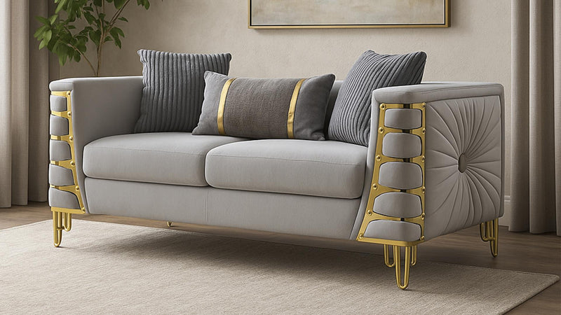 Contessa Loveseat Gray - Contessa Loveseat Gray