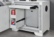 Soleil White King Bed Group With Cooler And Speaker - SOLEIL-WHITE-KBG W/ COOLER