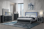 Soleil Charcoal Queen Bed Group With Cooler And Speaker - SOLEIL-CHARCOAL-QBG W/ COOLER