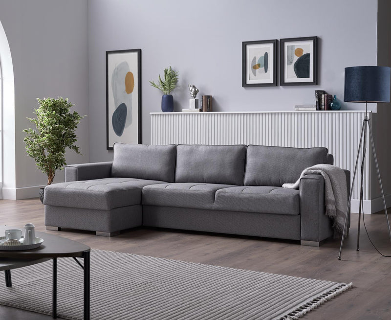 Cooper Sectional (Spar Light Gray) 2 Pieces - Gate FurnitureSleeper Sectional
