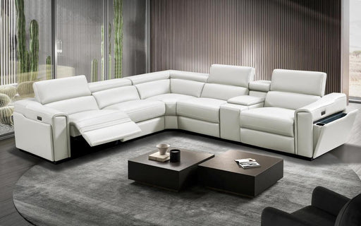 Cora 6 PC WHITE POWER SECTIONAL - L475-WHITE-6PC SECTIONAL