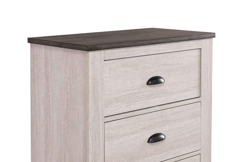 Coralee Chalk/Gray Sleigh Bedroom Set - Gate FurnitureBedroom Set