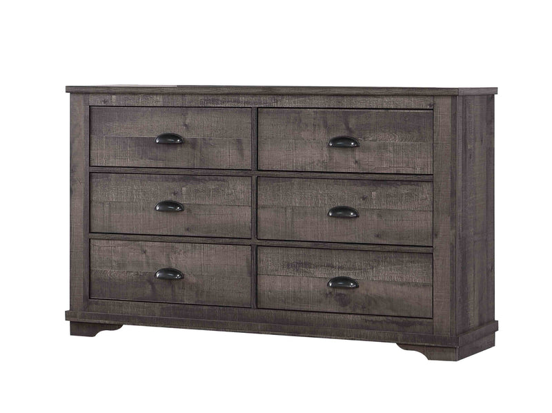 Coralee Gray Sleigh Bedroom Set - Gate FurnitureBedroom Set
