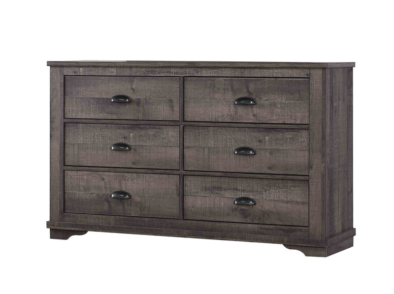 Coralee Gray Sleigh Bedroom Set - Gate FurnitureBedroom Set