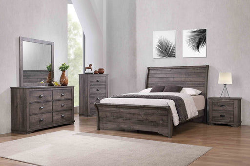 Coralee Gray Sleigh Bedroom Set - Gate FurnitureBedroom Set