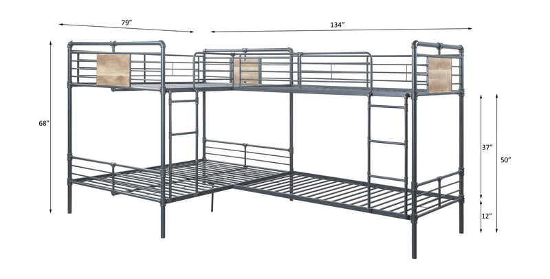 Cordelia Double Twin & Double Full Bunk Bed - BD00365