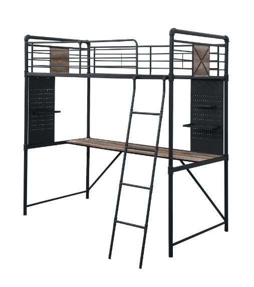 Cordelia Twin Loft Bed W/Desk - 38310