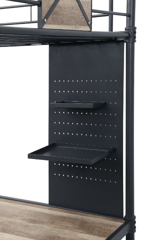 Cordelia Twin Loft Bed W/Desk - 38310