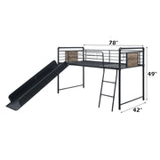 Cordelia Twin Loft Bed W/Slide - 38315