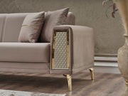 Cordoba 3-pieces (Sofa & Loveseat & Chair) Livingroom in Beige - 200-SER-COR-ANKA153-321