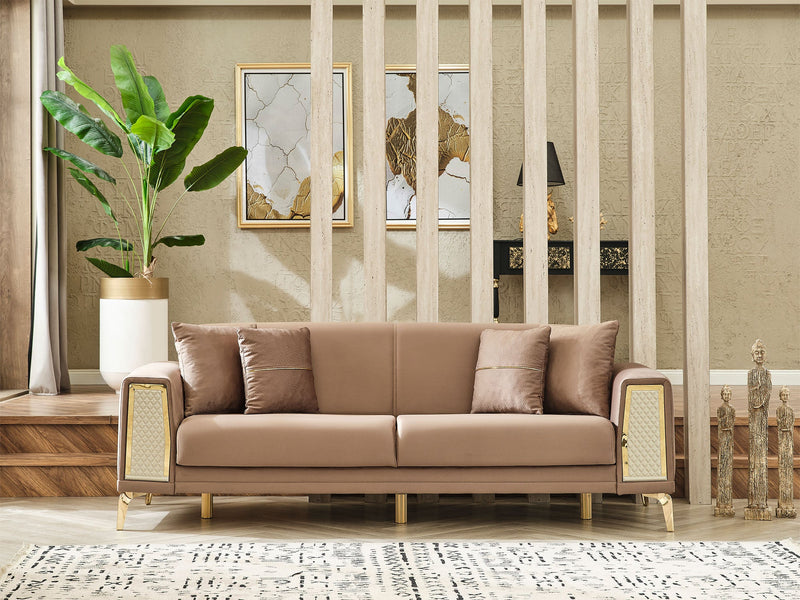 Cordoba 3-pieces (Sofa & Loveseat & Chair) Livingroom in Beige - 200-SER-COR-ANKA153-321
