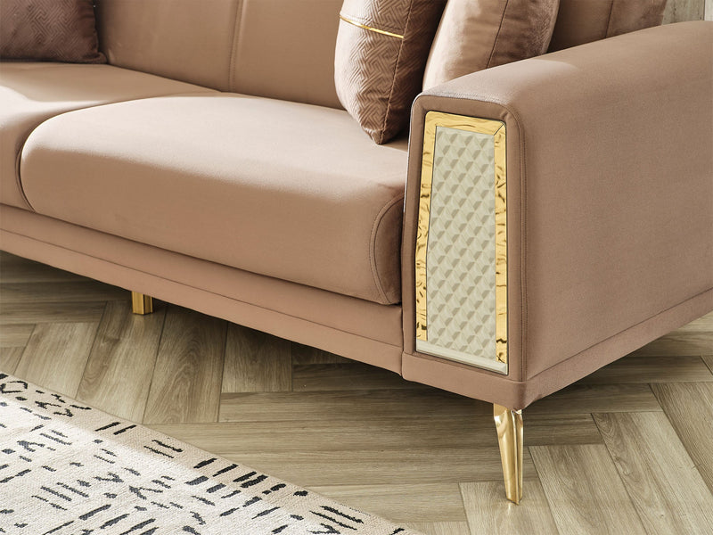 Cordoba 3-pieces (Sofa & Loveseat & Chair) Livingroom in Beige - 200-SER-COR-ANKA153-321