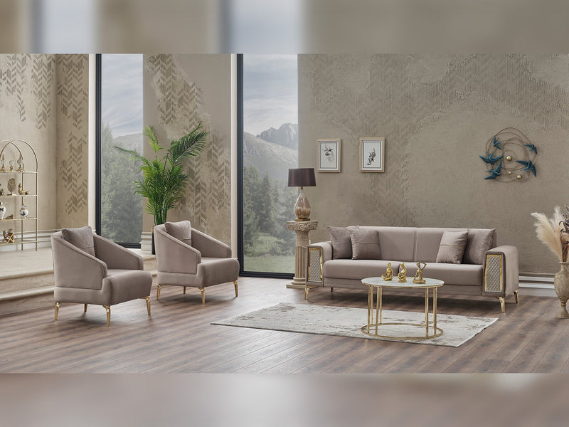 Cordoba Convertible Sofa in Beige - 200-SER-COR-ANKA153-3