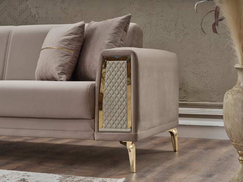 Cordoba Convertible Sofa in Beige - 200-SER-COR-ANKA153-3