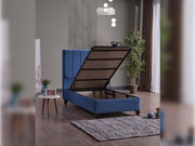 Cordoba Storage Bed With Headboard - Full in Dusty Rose - 110-COR-L44-140-SBWHB