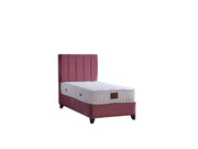 Cordoba Storage Bed With Headboard - Queen in Dusty Rose - 110-COR-L44-150-SB