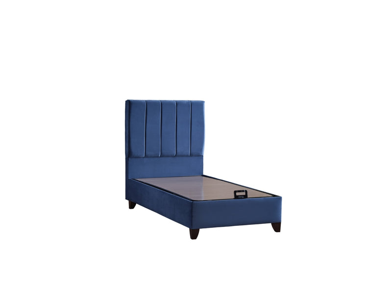 Cordoba Storage Bed With Headboard - Queen in Dusty Rose - 110-COR-L44-150-SB