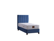 Cordoba Storage Bed With Headboard - Queen in Light Blue - 110-COR-L47-150-SB