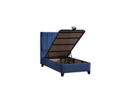 Cordoba Storage Bed With Headboard - Twin in Dusty Rose - 110-COR-L44-100-SBWHB