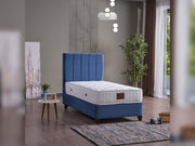Cordoba Storage Bed With Headboard - Twin in Light Blue - 110-COR-L47-100-SBWHB