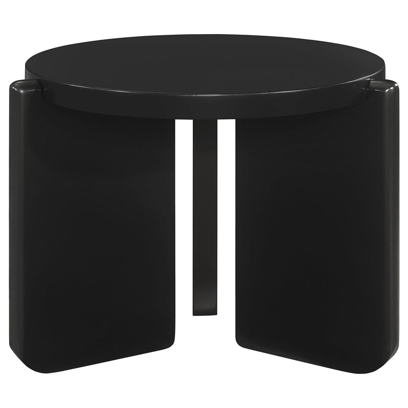 Cordova 2-piece Solid Wood Coffee and End Table Set Black - 709678-S2