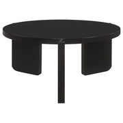 Cordova 2-piece Solid Wood Coffee and End Table Set Black - 709678-S2