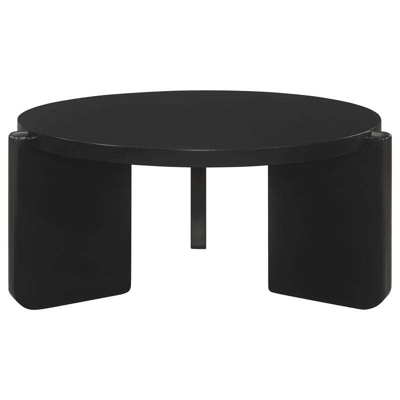 Cordova 2-piece Solid Wood Coffee and End Table Set Black - 709678-S2
