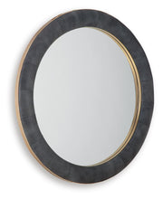 Corinsworth Charcoal/Brass Finish Accent Mirror - A8010456