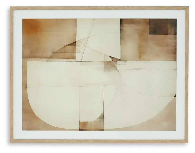 Corlain Brown/Tan/White Wall Art - A8000407