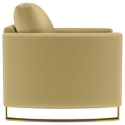 Corliss Upholstered Curved Track Arm Chair Camel - 508826