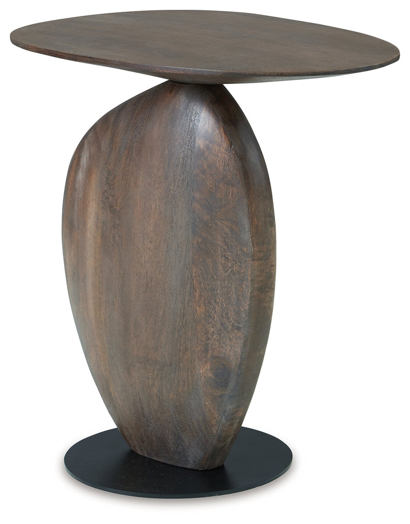Cormmet Brown/Black Accent Table - A4000612