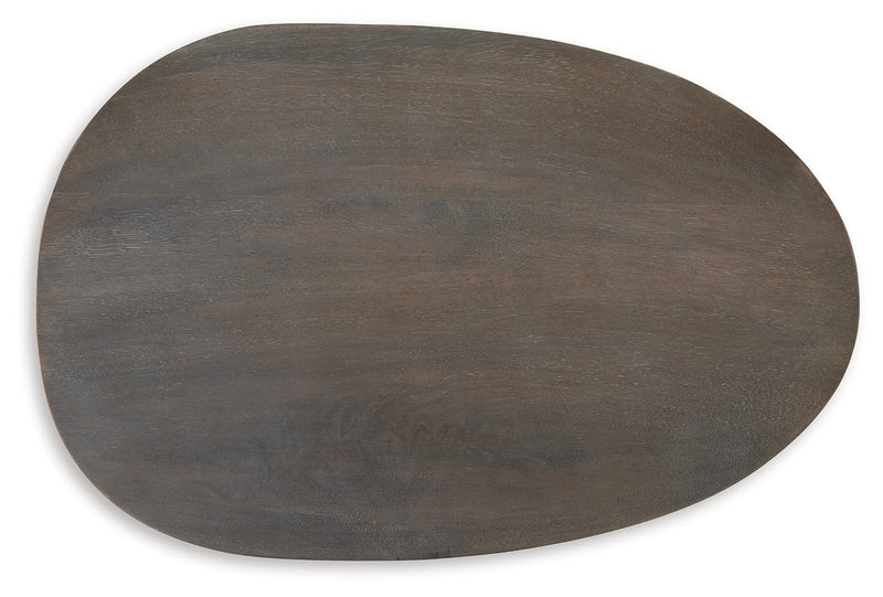 Cormmet Brown/Black Accent Table - A4000612