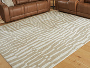 Corrbell Beige/White 7'8" x 10' Area Rug - R407631