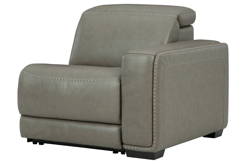 Correze Gray Right-Arm Facing Power Recliner - U9420262 - Gate Furniture