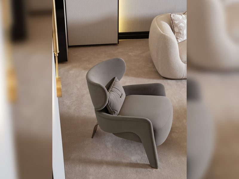 Corte 4-pieces (Four Seater lounge Sofa & 1 Four Seater Sofa &  2 Chair) Livingroom in Cream - 200-GAB-COR-4L411