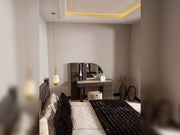 Corte Bedroom (Queen Frame With Headboard & Dresser With Mirror & Ottoman & 2 Nightstand) - 200-GAB-COR-QB-SET