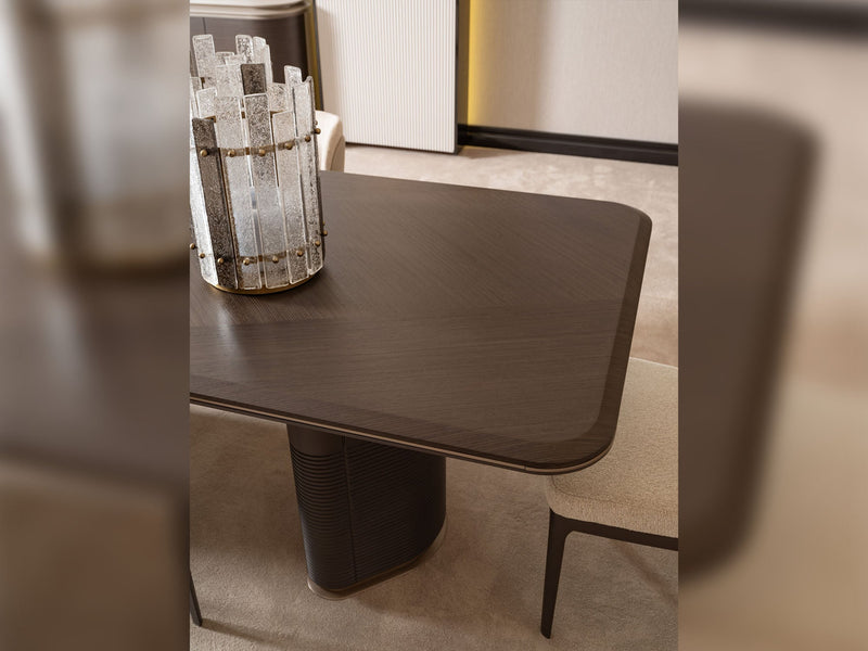 Corte Diningroom (Consol With Mirror & Dining Table & 6 Dining Chair) - 200-GAB-COR-DT-6-SET