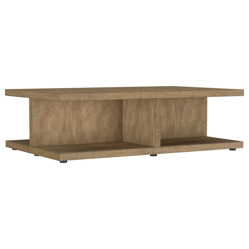 Cortona Square Engineered Wood Cocktail Coffee Table Mango - 706178
