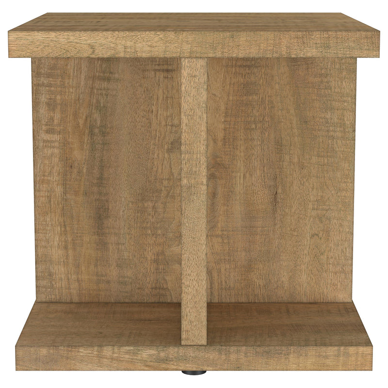 Cortona Square Engineered Wood End Side Table Mango - 706177