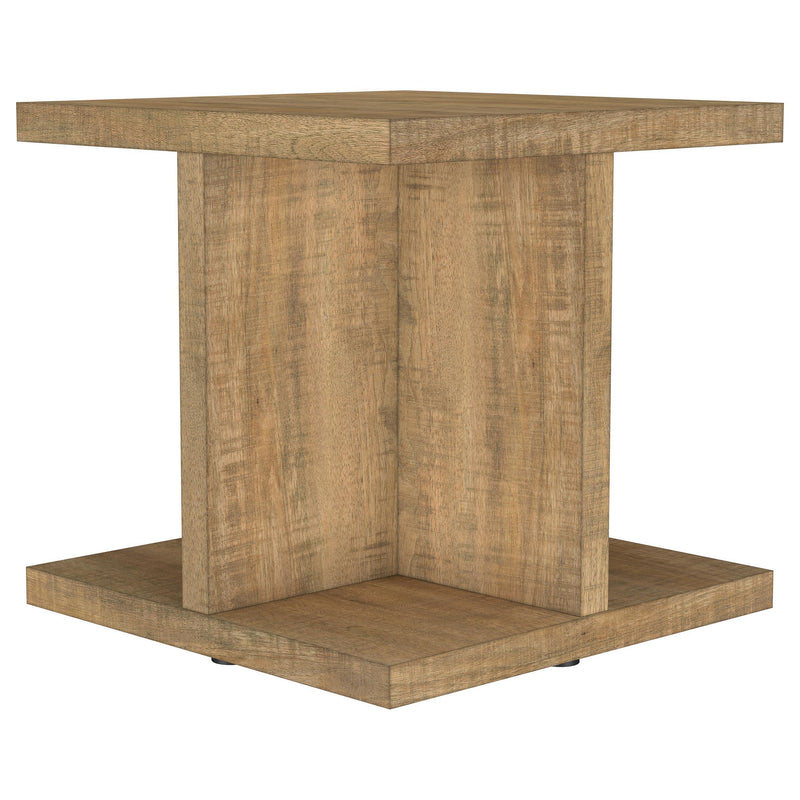 Cortona Square Engineered Wood End Side Table Mango - 706177