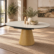 Corwin Round Dining Table W/Ceramic Top - DN05465
