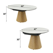 Corwin Round Dining Table W/Ceramic Top - DN05465