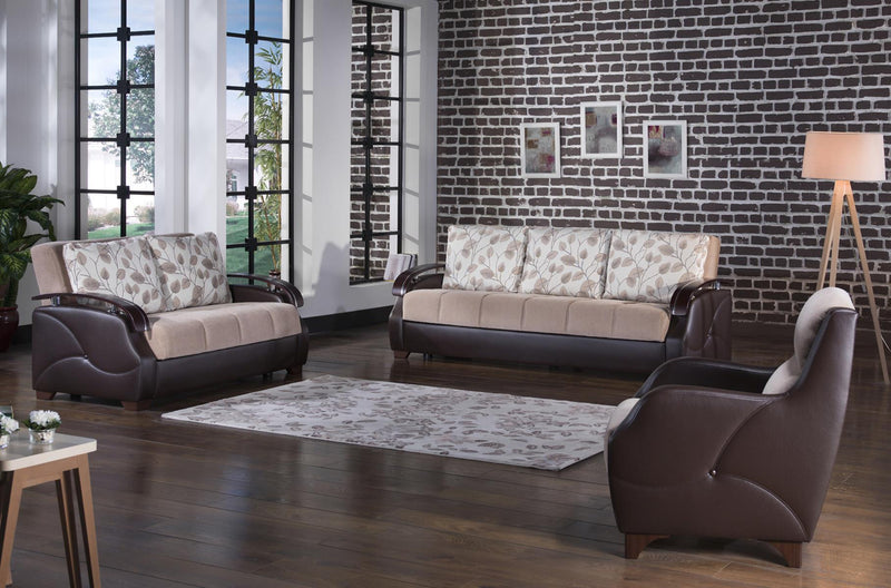 Costa Love Seat (Armoni Vizon) 2 Pieces - Gate FurnitureLoveseat