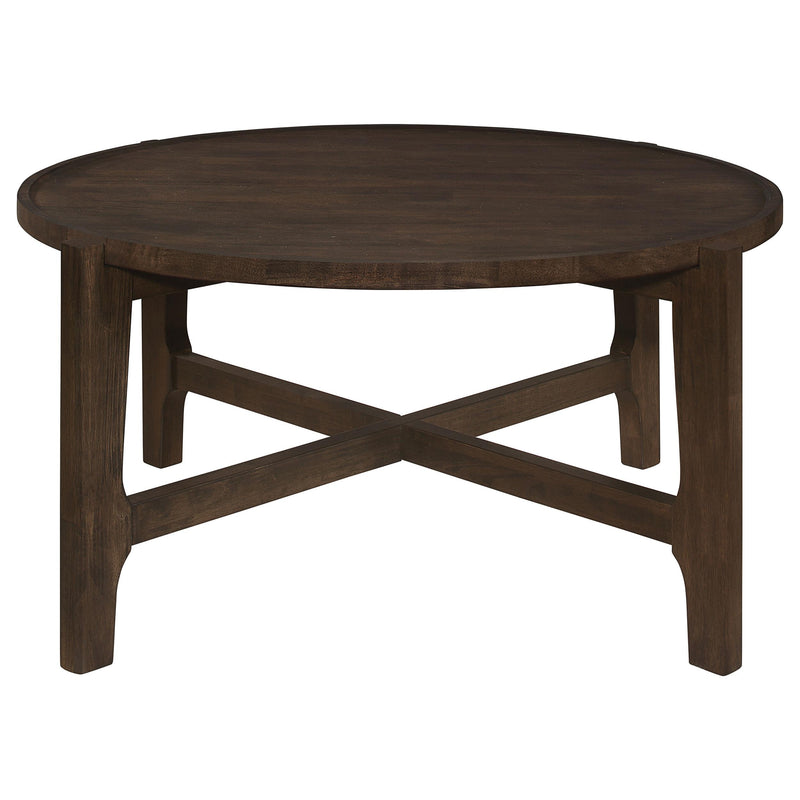 Cota 2-piece Solid Wood Coffee and End Table Set Dark Brown - 708288-S2